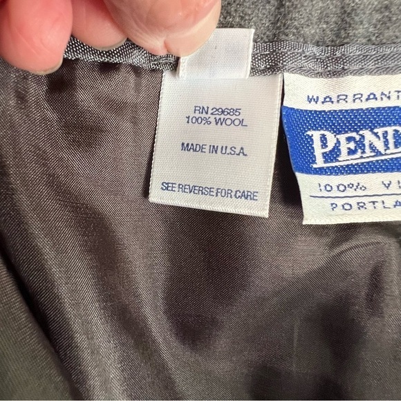 Pendleton Vintage High Rise Fully Lined Gray Wool Pant Made in USA Size 29 - Picture 6 of 10
